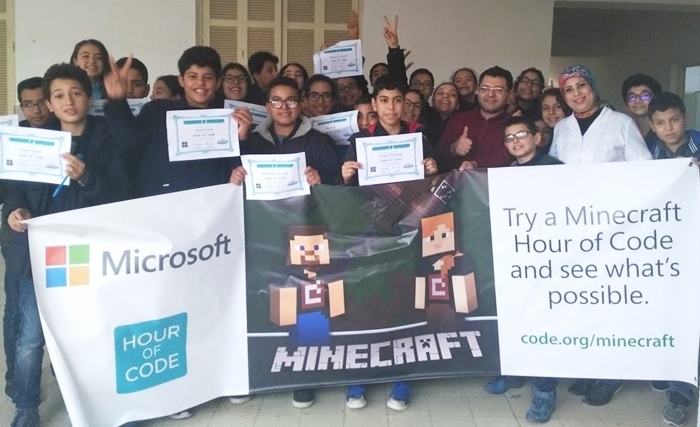 ٲكثر من 8700 تلميذ تونسي   شاركوا في "ساعة برمجة" من ميكروسوفت 