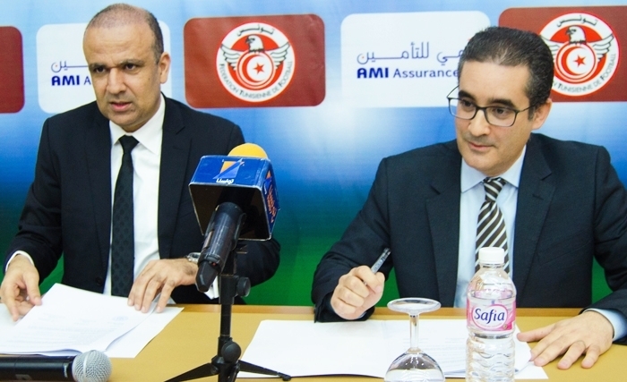 توقيع عقد شراكة بين امي للتأمين والجامعة التونسية لكرة القدم 