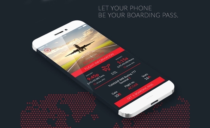 "تونيزار أبس" تطبيقة تطلقها الخطوط الترنسية  للقيام بإجراءات السفر عبر الهاتف الجوال