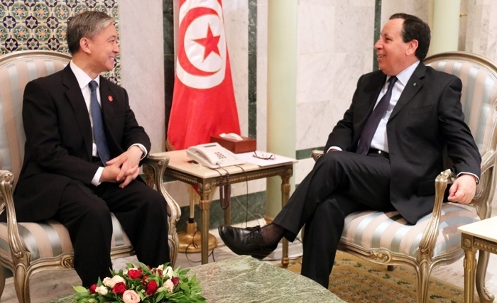 الجهيناوي يدعو إلى دعم مشاركة الشركات الصينية في إنجاز المشاريع الكبرى للبنية التحتية بتونس