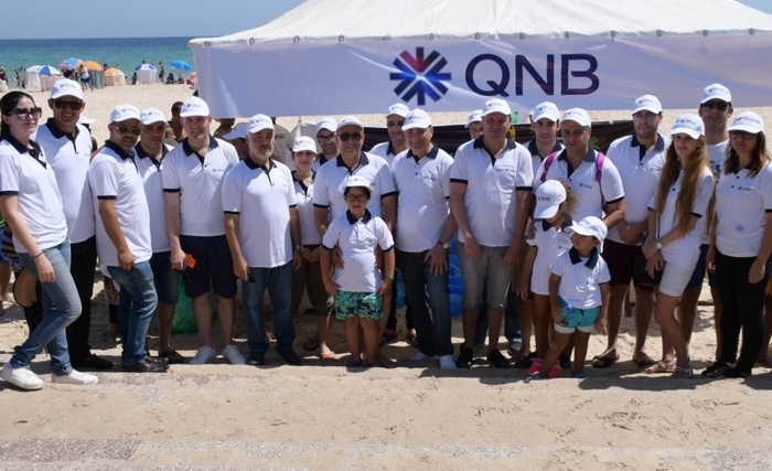 بنك QNB تونس ينظم للسنة الثالثة  حملة "من أجل شواطئ نظيفة وجميلة" 