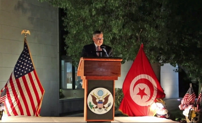 السفير الأمريكي بتونس يعرب عن اعتزاز بلاده بمعاضدة تونس صنوها الديمقراطي وشريكها 