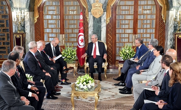 الرئيس محمّد الناصر يجتمع بوفد عن مجلسي النواب والشيوخ الأمريكيين (فيديو وألبوم صور) 