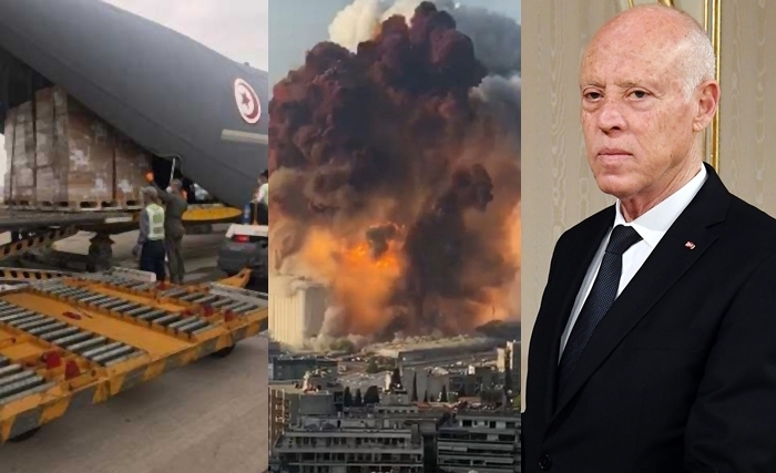 الرئيس قيس سعيّد يأذن بتوجيه مساعدات إلى لبنان بعد انفجار بيروت