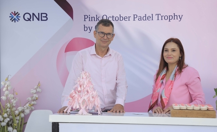 QNB يدعم حملة الوقاية من سرطان الثدي من خلال دورة البادل "Pink October Padel Trophy by QNB"