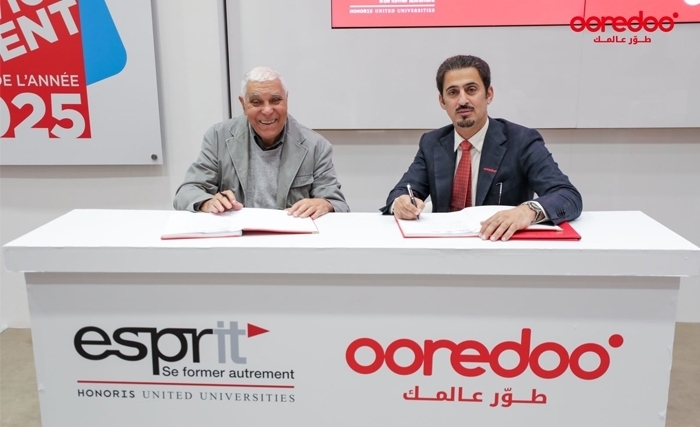 Ooredoo تونس توقع اتفاقية شراكة استراتيجية مع جامعة ESPRIT