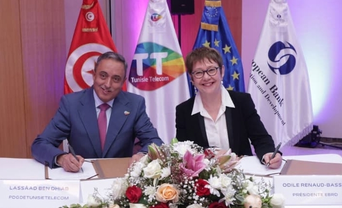 شراكة استراتيجية ومبتكرة بين اتصالات تونس والبنك الأوروبي لإعادة الإعمار والتنمية لتعزيز البنية التحتية الرقمية في تونس