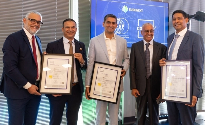 تتويج مجمع الزواري بشهادة الجودة العالمية MSI 20000®  في بورصة "يورونكست باريس" Euronext Paris 